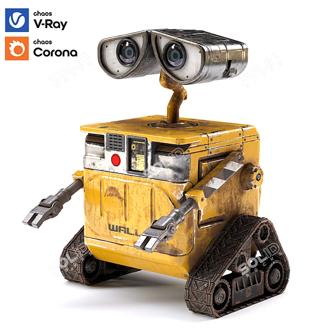 Robot Wall-E Toy for Room 3D model image 7