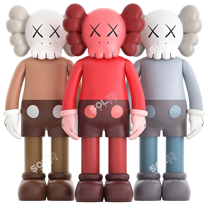 KAWS Companion Figure Set 3D model image 1