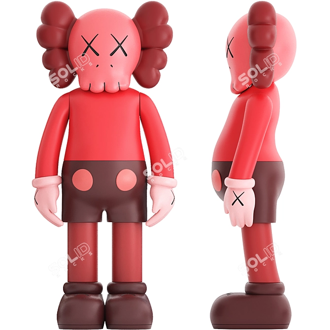 KAWS Companion Figure Set 3D model image 2