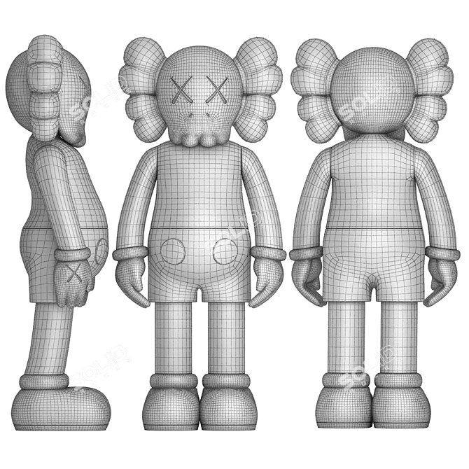 KAWS Companion Figure Set 3D model image 4