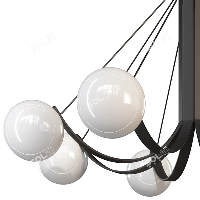 Elegant LUDEN Chandelier: 3D Model 3D model image 4