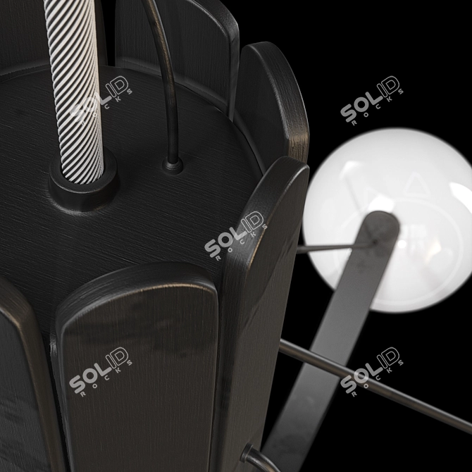 Elegant LUDEN Chandelier: 3D Model 3D model image 6