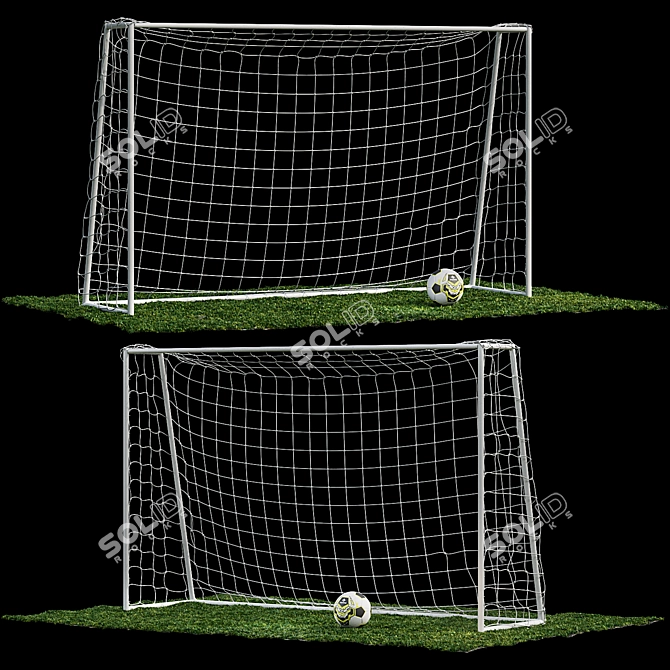 DFC Goal240 Football Goal 3D model image 1