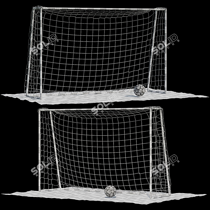 DFC Goal240 Football Goal 3D model image 5