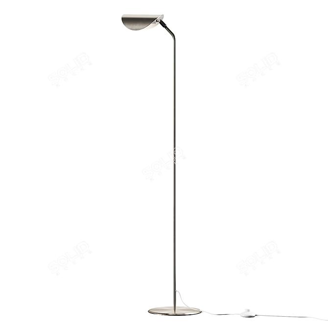 Adjustable Metal Floor Lamp Kit 3D model image 5