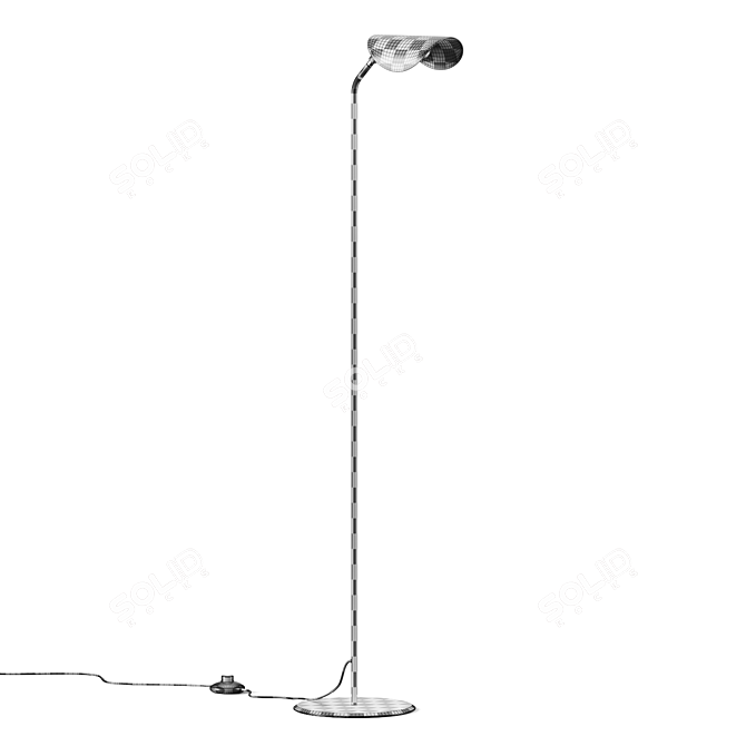 Adjustable Metal Floor Lamp Kit 3D model image 6