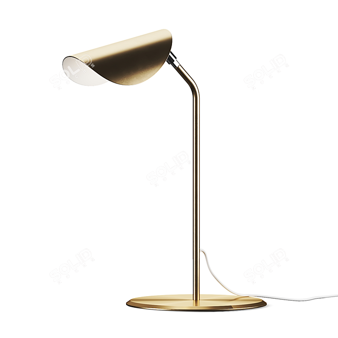 Adjustable Metal Table Lamp - Vray/Corona 3D model image 1