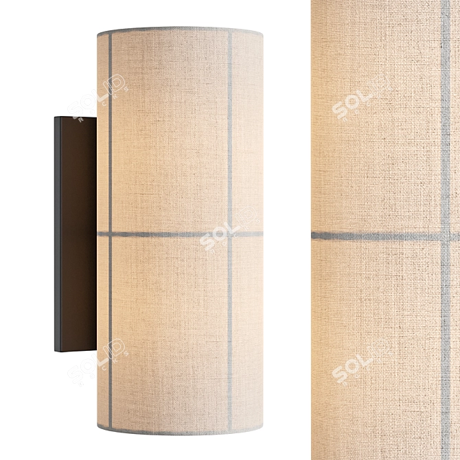 Minimalist Modern Wall Lamp 3D model image 1