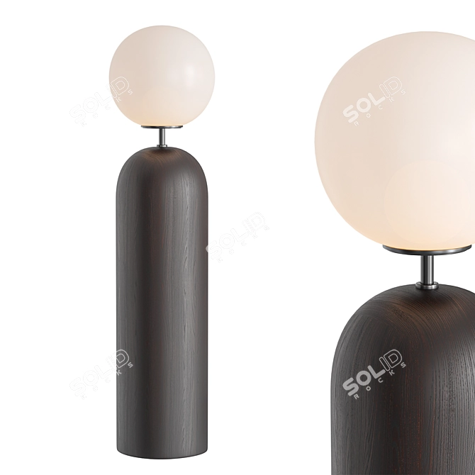 Modern Globe Table Lamp: Corona Render 3D model image 1