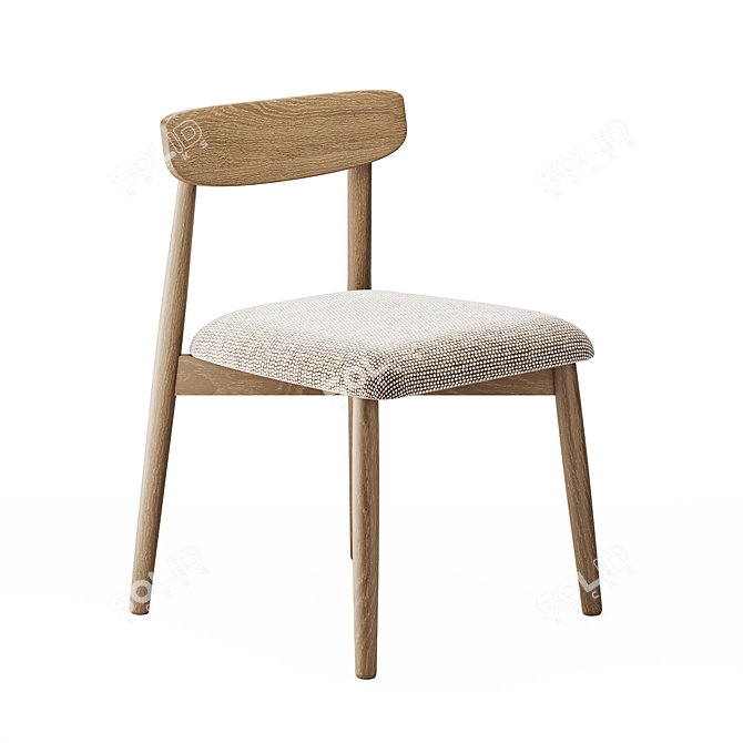 Stylish Miniforms Claretta Chair 3D model image 7