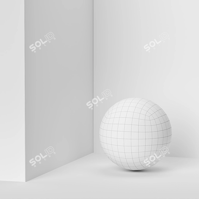 Seamless Decorative Plaster Texture 3D model image 2