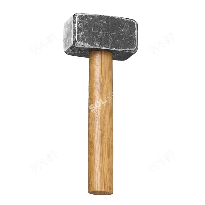 Mini Sledgehammer: Heavy-duty Strike Tool 3D model image 1