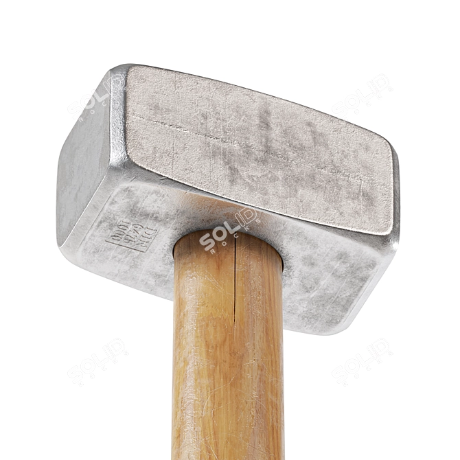 Mini Sledgehammer: Heavy-duty Strike Tool 3D model image 5