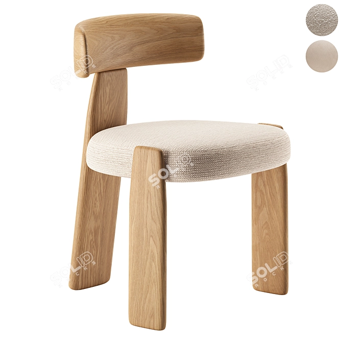 Modern Minimalist ORU Chair 2 3D model image 1