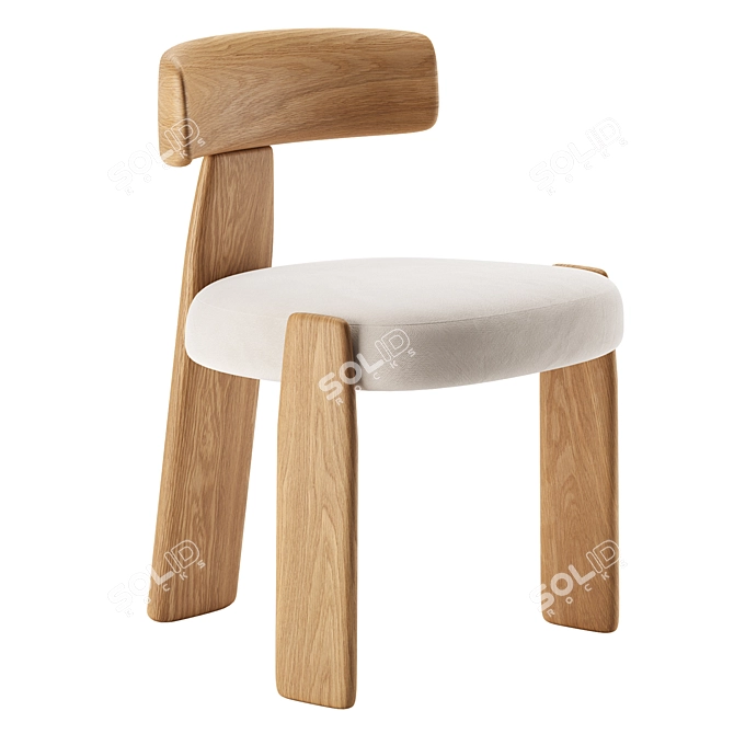 Modern Minimalist ORU Chair 2 3D model image 2