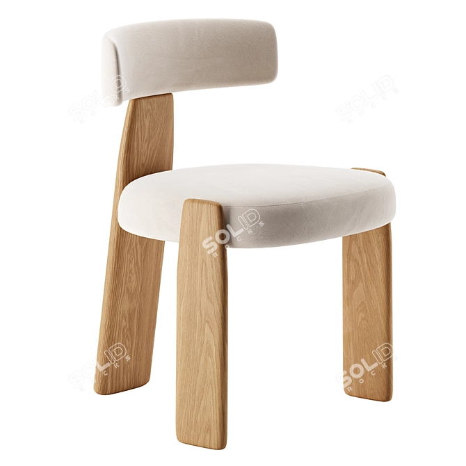 Modern Minimalist ORU Chair 2 3D model image 3