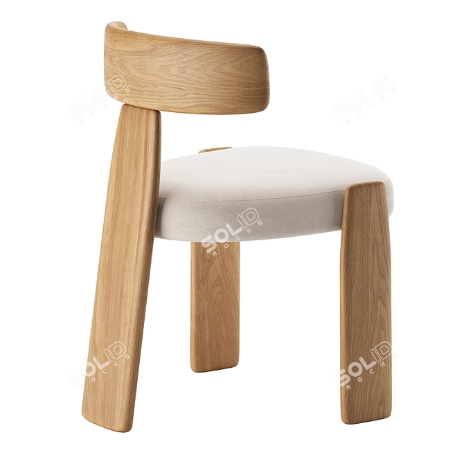 Modern Minimalist ORU Chair 2 3D model image 5