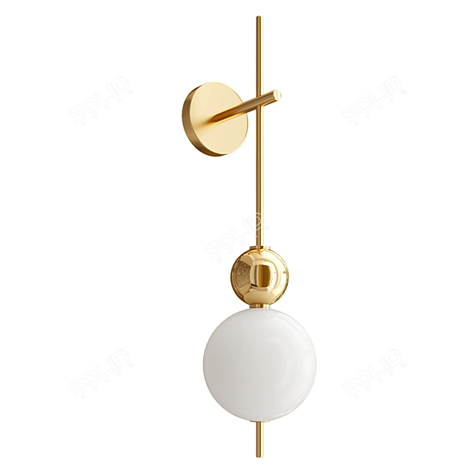 Candied Haws Brass Wall Lamp 3D model image 1