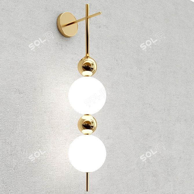 Candied Haws Brass Wall Lamp 3D model image 3