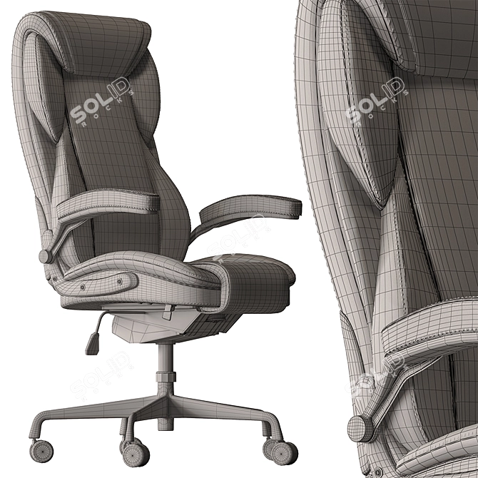 Ergo Comfort Office Chair 31 3D model image 7