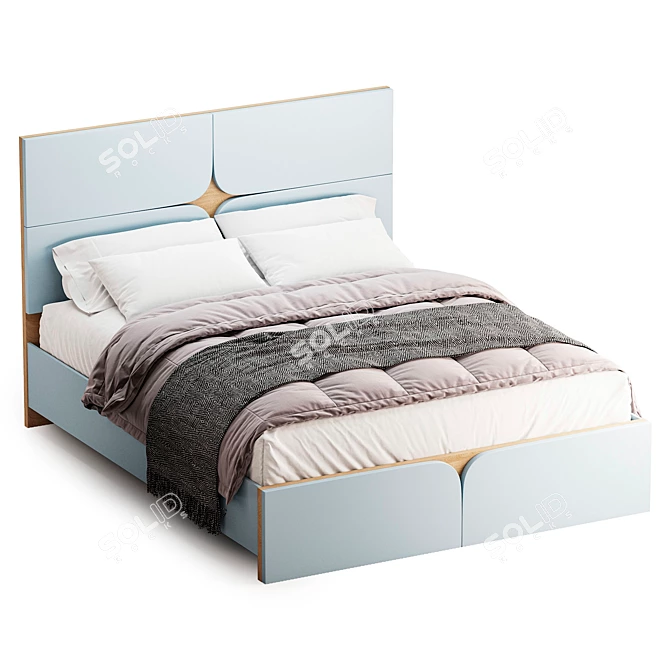 -"Larga Monro KR-001 Bed 3D model image 1