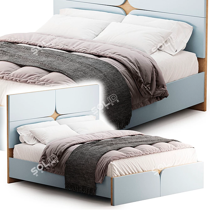 -"Larga Monro KR-001 Bed 3D model image 2