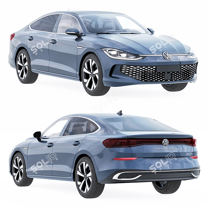 Volkswagen Lamando 3D Model Collection 3D model image 1