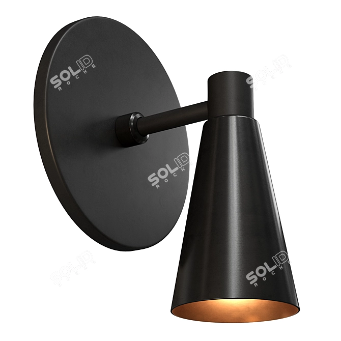 Modern Cone Wall Sconce Lighting 3D model image 1