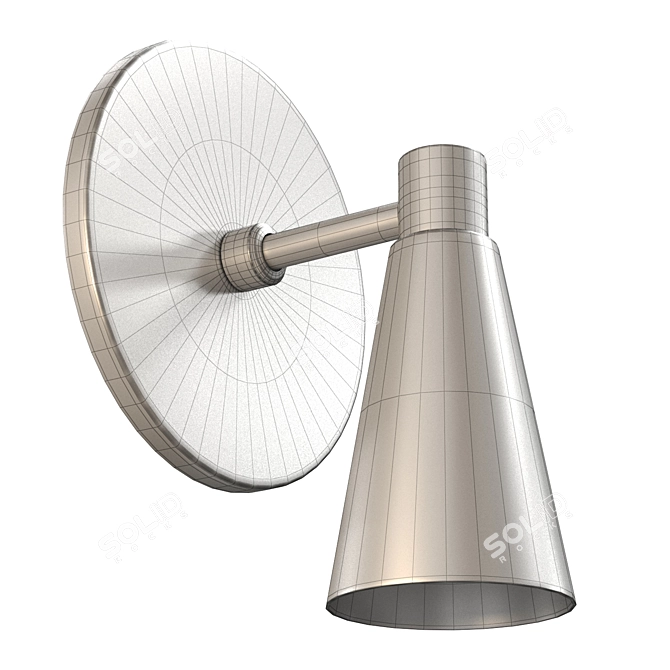 Modern Cone Wall Sconce Lighting 3D model image 5