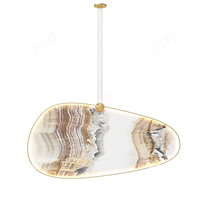 Modern Elegance Glee Suspension Light 3D model image 2