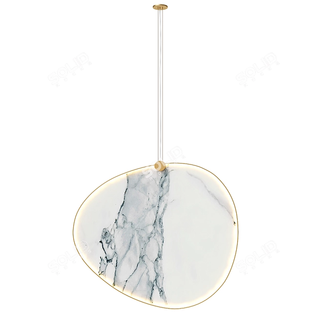Modern Elegance Glee Suspension Light 3D model image 3