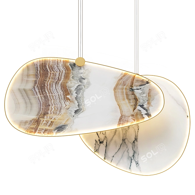 Modern Elegance Glee Suspension Light 3D model image 4