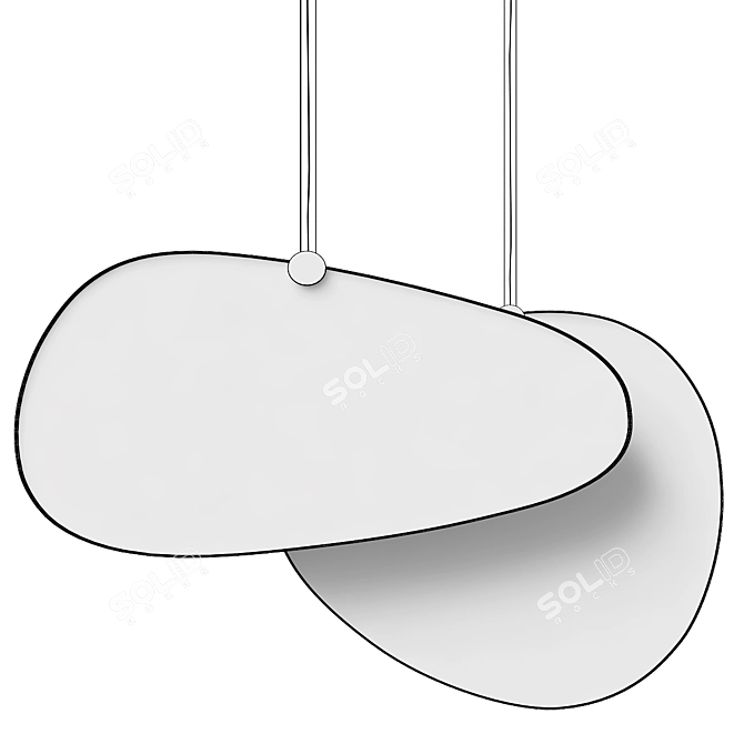 Modern Elegance Glee Suspension Light 3D model image 5