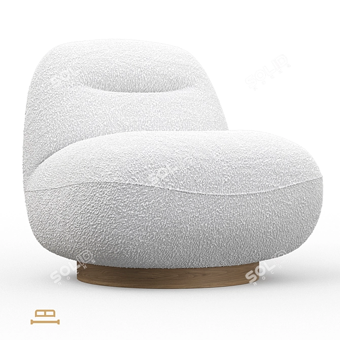 Idealbeds Nebbia Armchair 3D model image 1