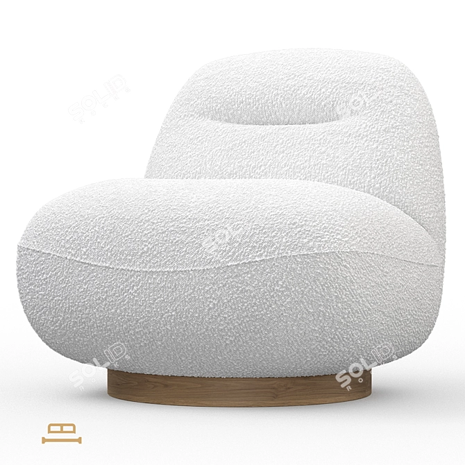 Idealbeds Nebbia Armchair 3D model image 2