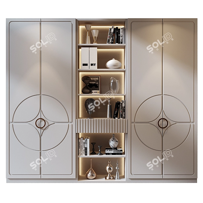 Shkafulkin Designed Wardrobe Set 3D model image 1