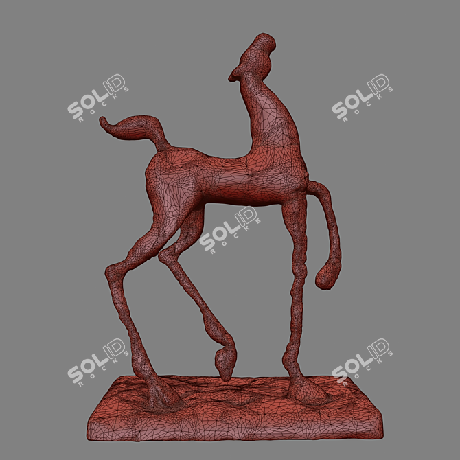  Majestic Horse Statue Sculpture 3D model image 5