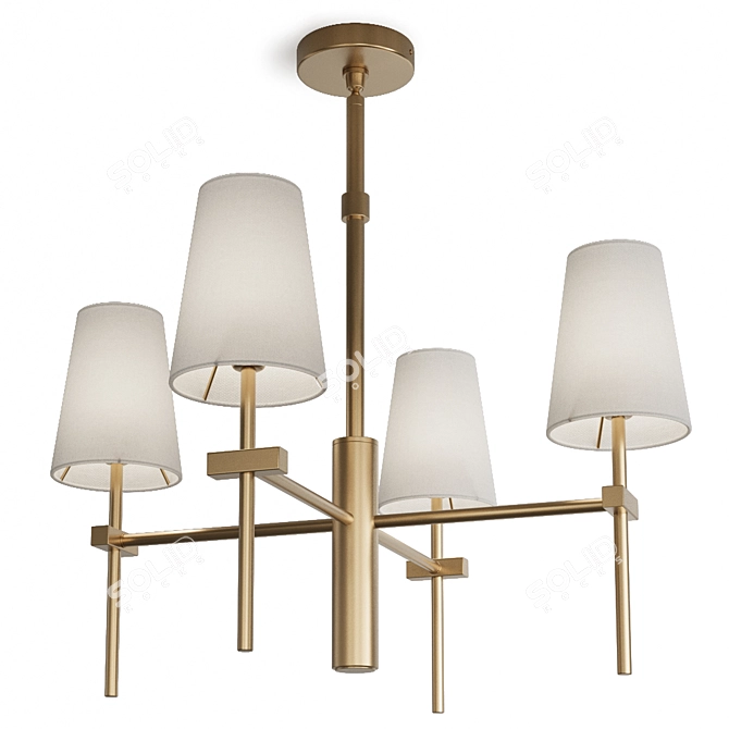 Regina Andrew Toni Small Chandelier 3D model image 3