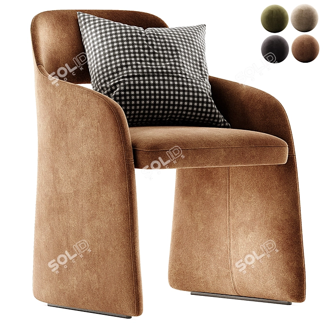 ECHO Chair: Sleek Comfort Design 3D model image 2