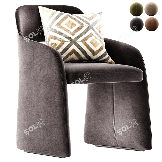 ECHO Chair: Sleek Comfort Design 3D model image 3