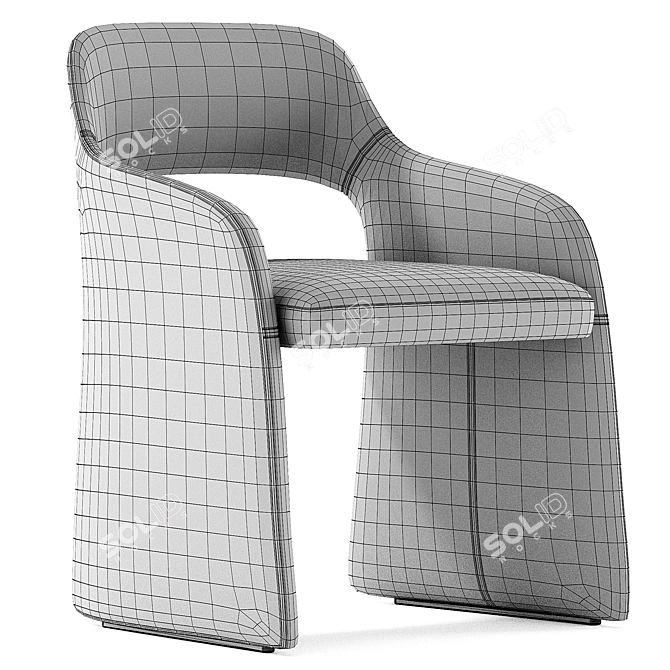 ECHO Chair: Sleek Comfort Design 3D model image 7