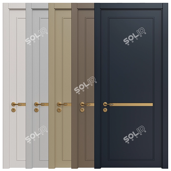 Interior Doors Set УВW 3D model image 2