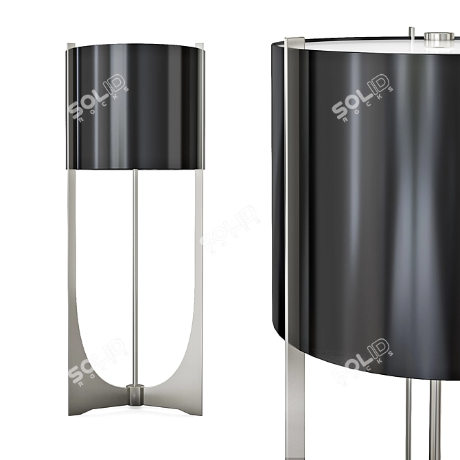 Elegant Charles Arceaux Table Lamp 3D model image 1