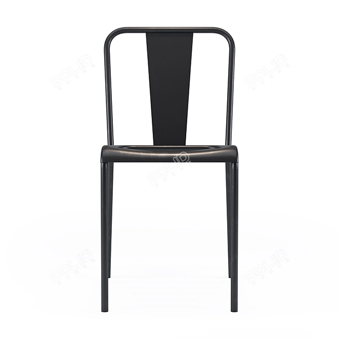 Vintage Metal Tolix T4 Chair 3D model image 4