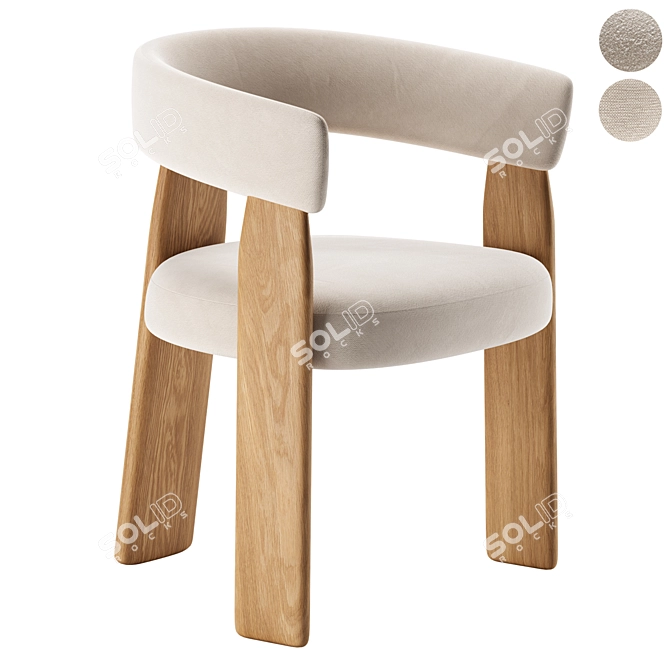 Modern Stylish ORU Chair 3D model image 6