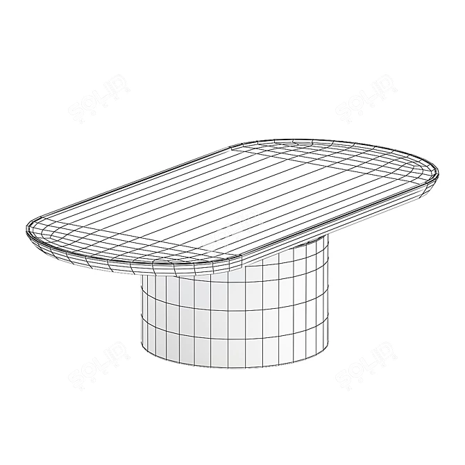 Modern Chic Minimalist NIVO Table 3D model image 2