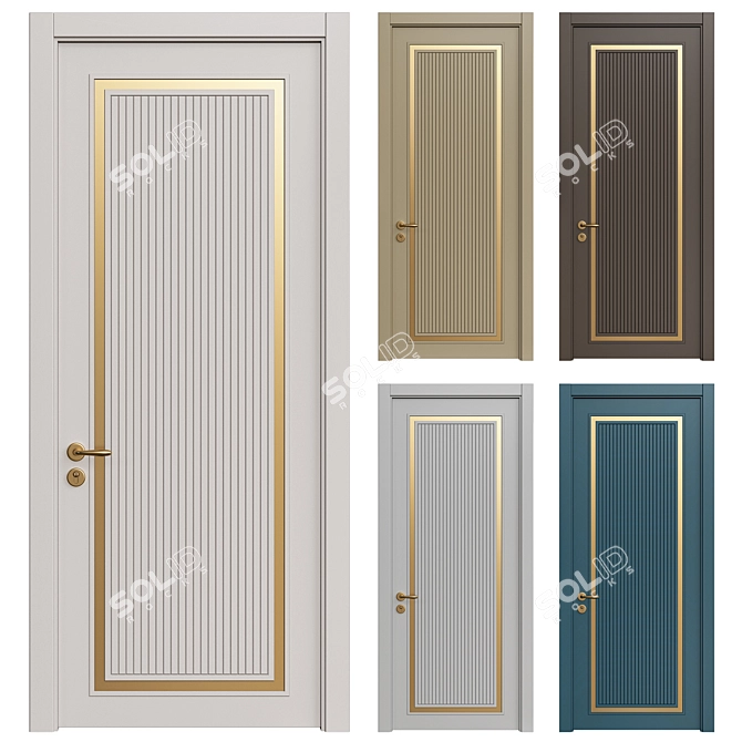 Interior Doors 3D Model #266 3D model image 1