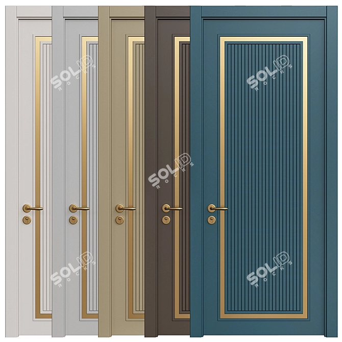 Interior Doors 3D Model #266 3D model image 2