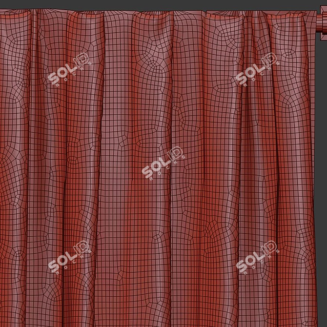 Revamped Curtain Design 3D model image 4