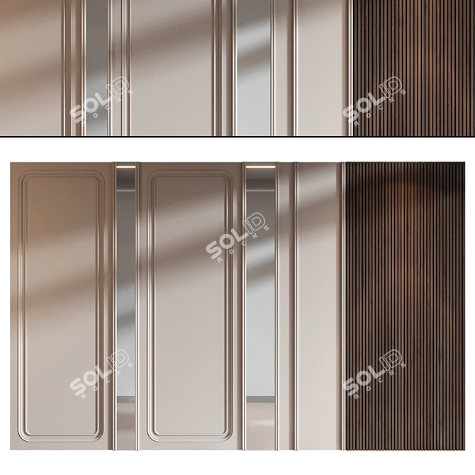 Decorative Panel 3D Model 2015 3D model image 3